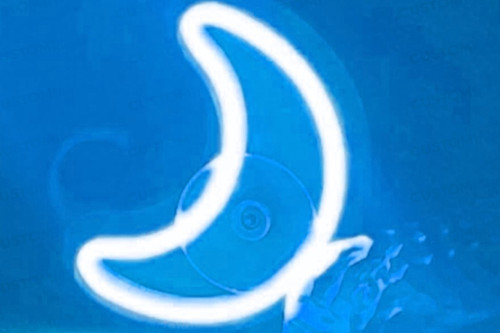 نئون ماه چسبان شیشه خودرو - نمای اصلی